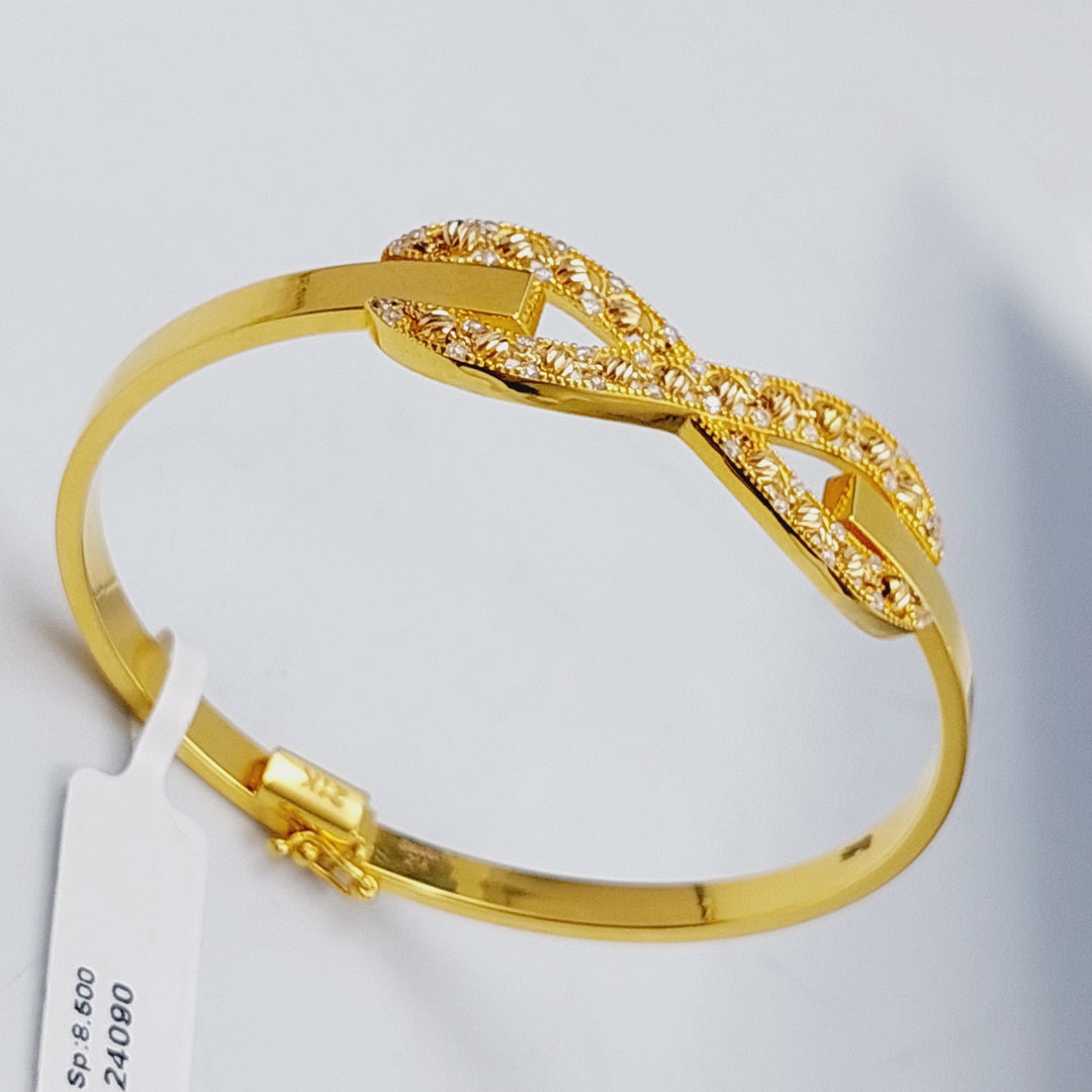21K Gold Infinite Bracelet by Saeed Jewelry - Image 11