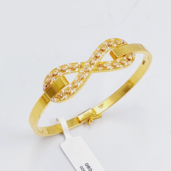 21K Gold Infinite Bracelet by Saeed Jewelry - Image 5