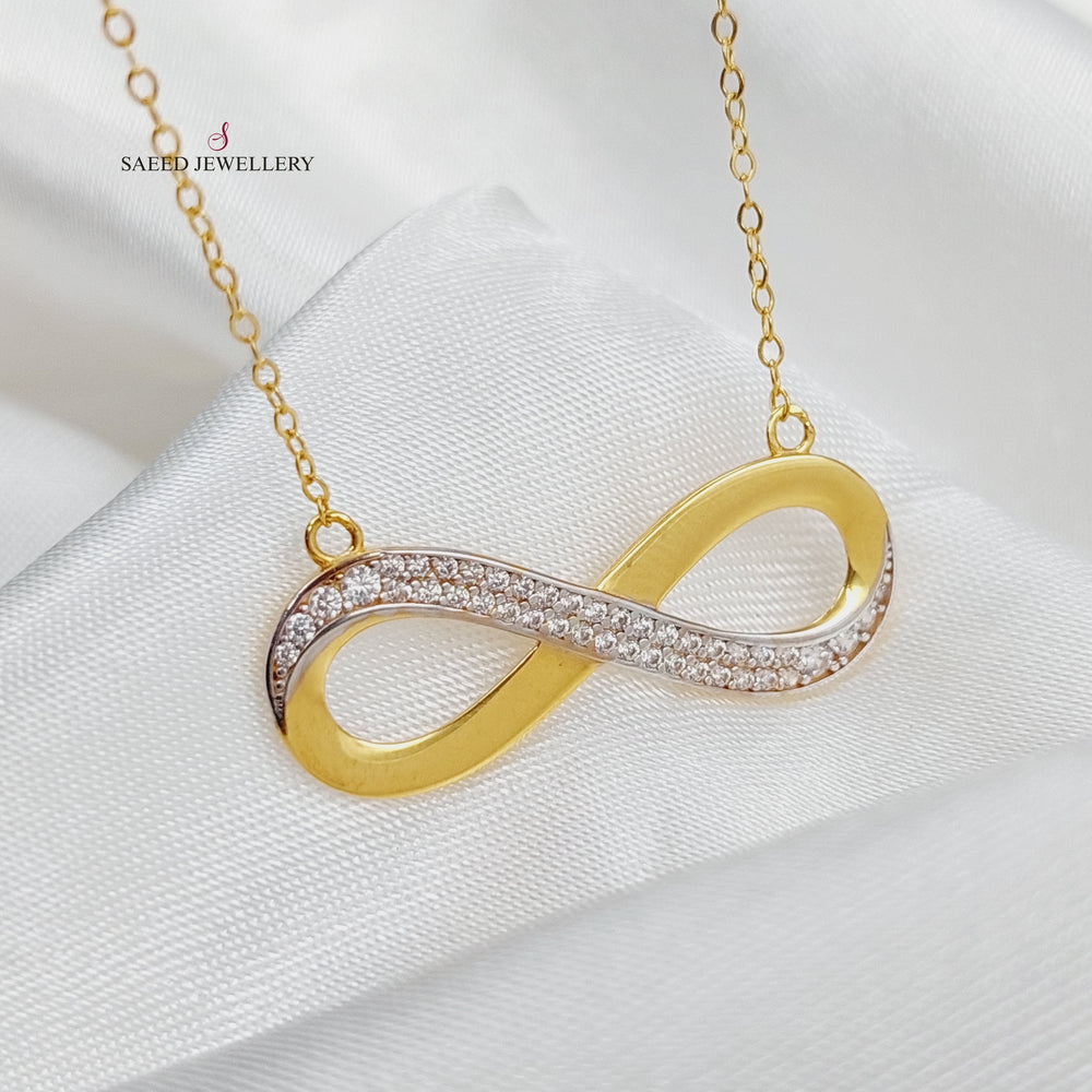 21K Gold Infinite Necklace by Saeed Jewelry - Image 2