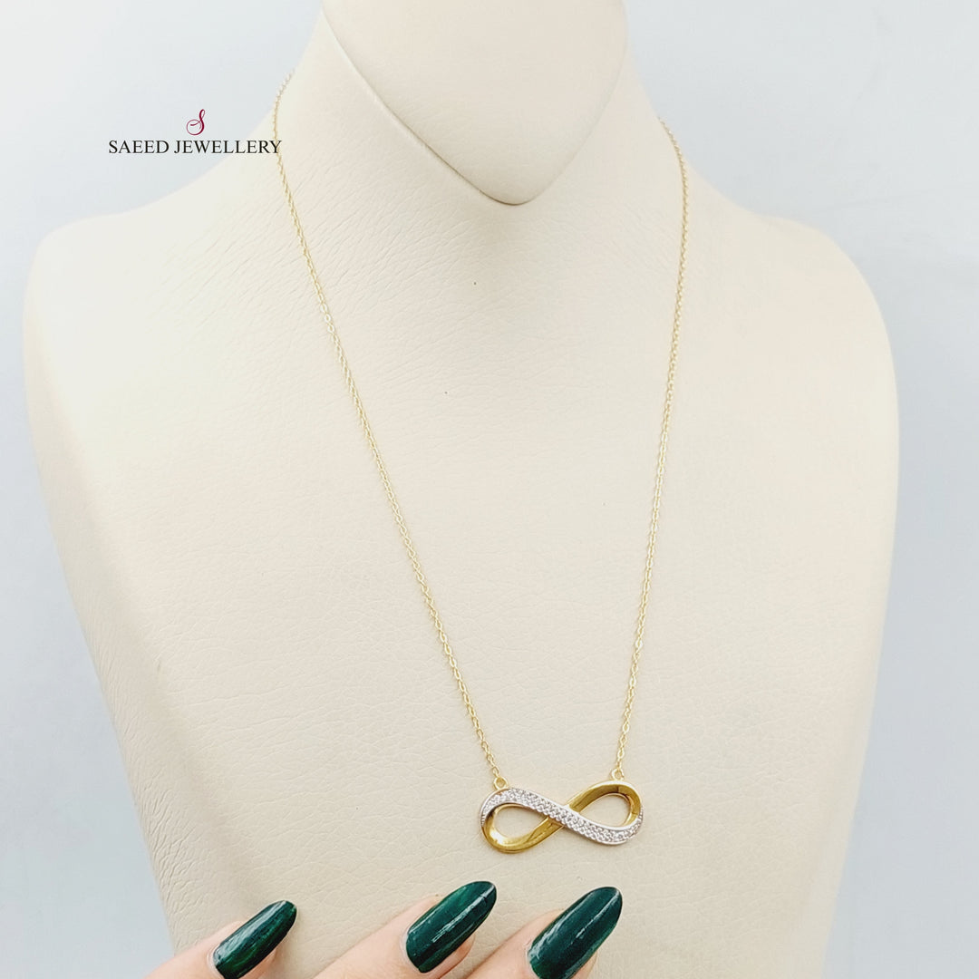 21K Gold Infinite Necklace by Saeed Jewelry - Image 1