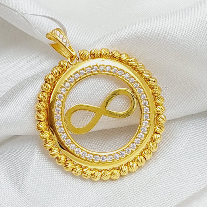 21K Gold Infinite Pendant by Saeed Jewelry - Image 1