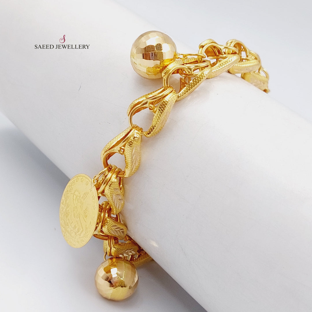 21K Gold Insaf Rashadi Bracelet by Saeed Jewelry - Image 1