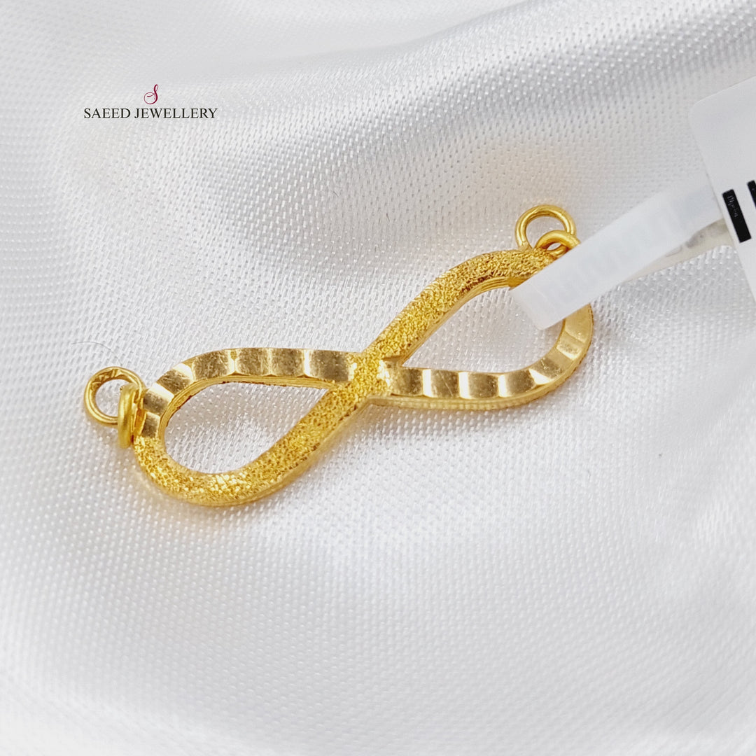 21K Gold Invinity Pendant by Saeed Jewelry - Image 1