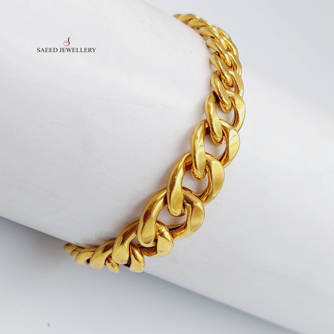 21K Gold Italian Bracelet by Saeed Jewelry - Image 2