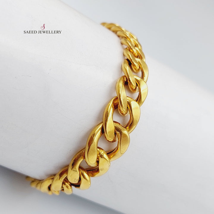 21K Gold Italian Bracelet by Saeed Jewelry - Image 1