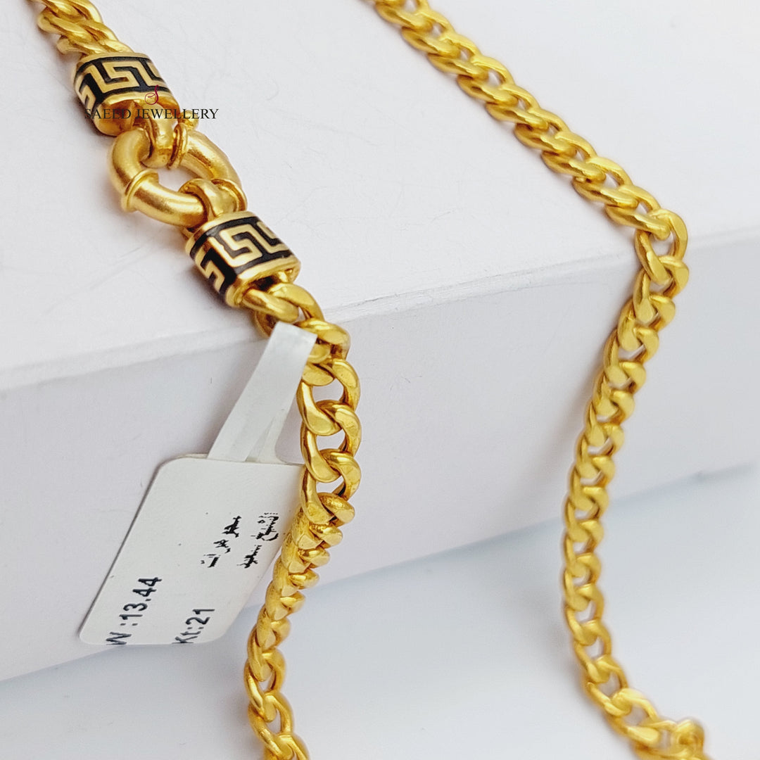 21K Gold Italian Chain by Saeed Jewelry - Image 3