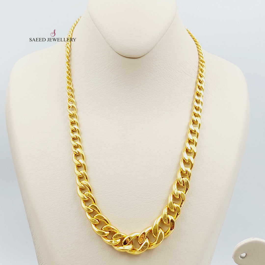 21K Gold Four Pieces Cuban Chain Set by Saeed Jewelry - Image 6