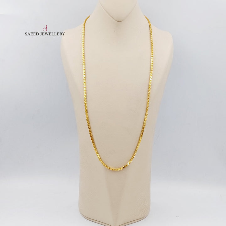 21K Gold Jarir Necklace 75 cm by Saeed Jewelry - Image 1