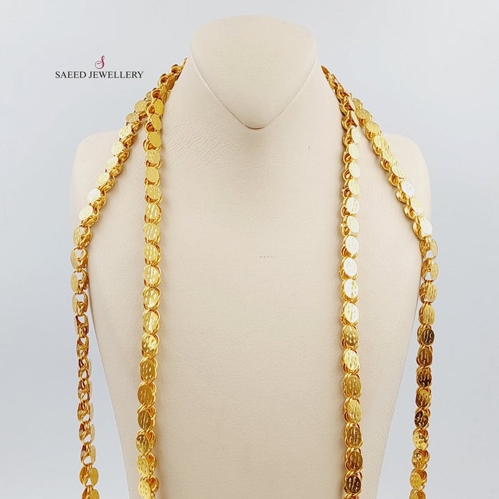 21K Gold Jarir Necklace two meters by Saeed Jewelry - Image 2