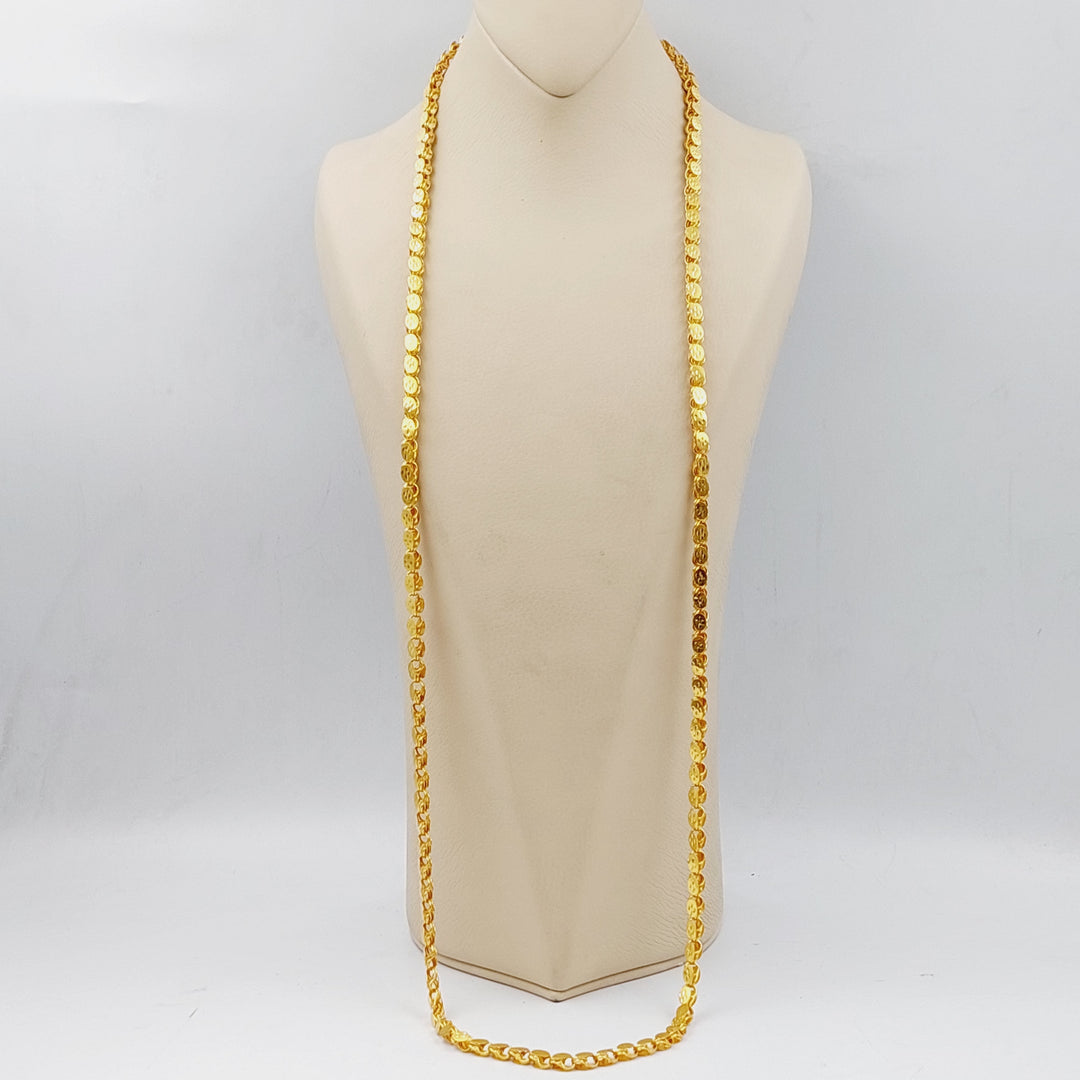 21K Jarir One Meter Necklace Made of 21K Yellow Gold by Saeed Jewelry-25820