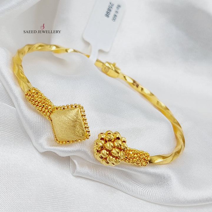 21K Gold Jessica Turkish Bracelet by Saeed Jewelry - Image 2