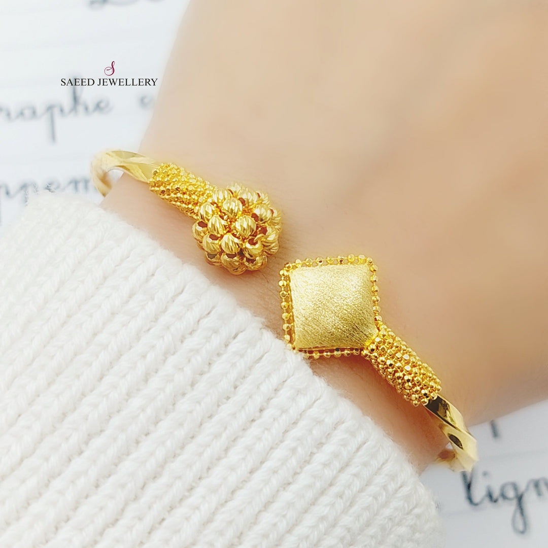 21K Gold Jessica Turkish Bracelet by Saeed Jewelry - Image 9