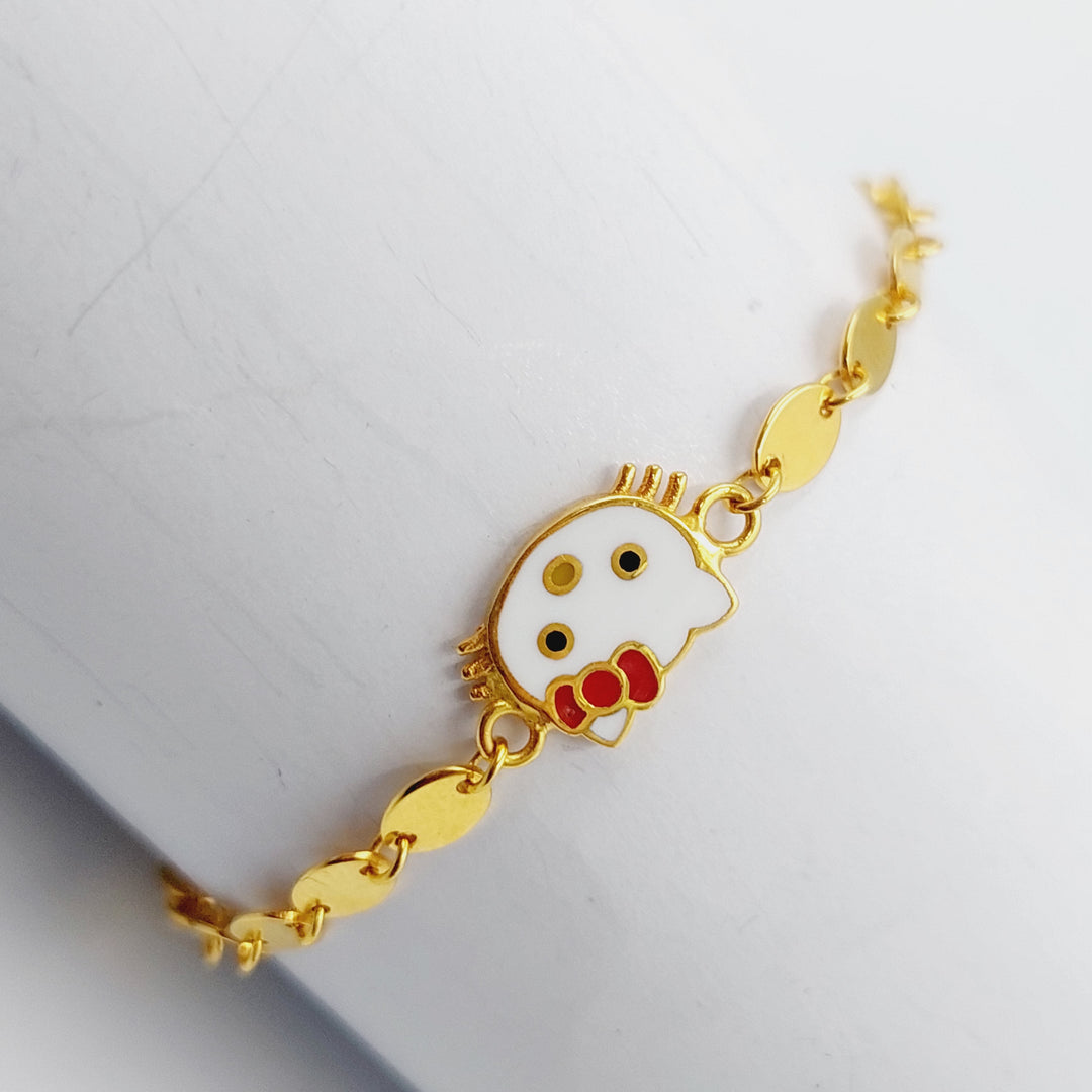 21K Gold Ketty Bracelet by Saeed Jewelry - Image 1
