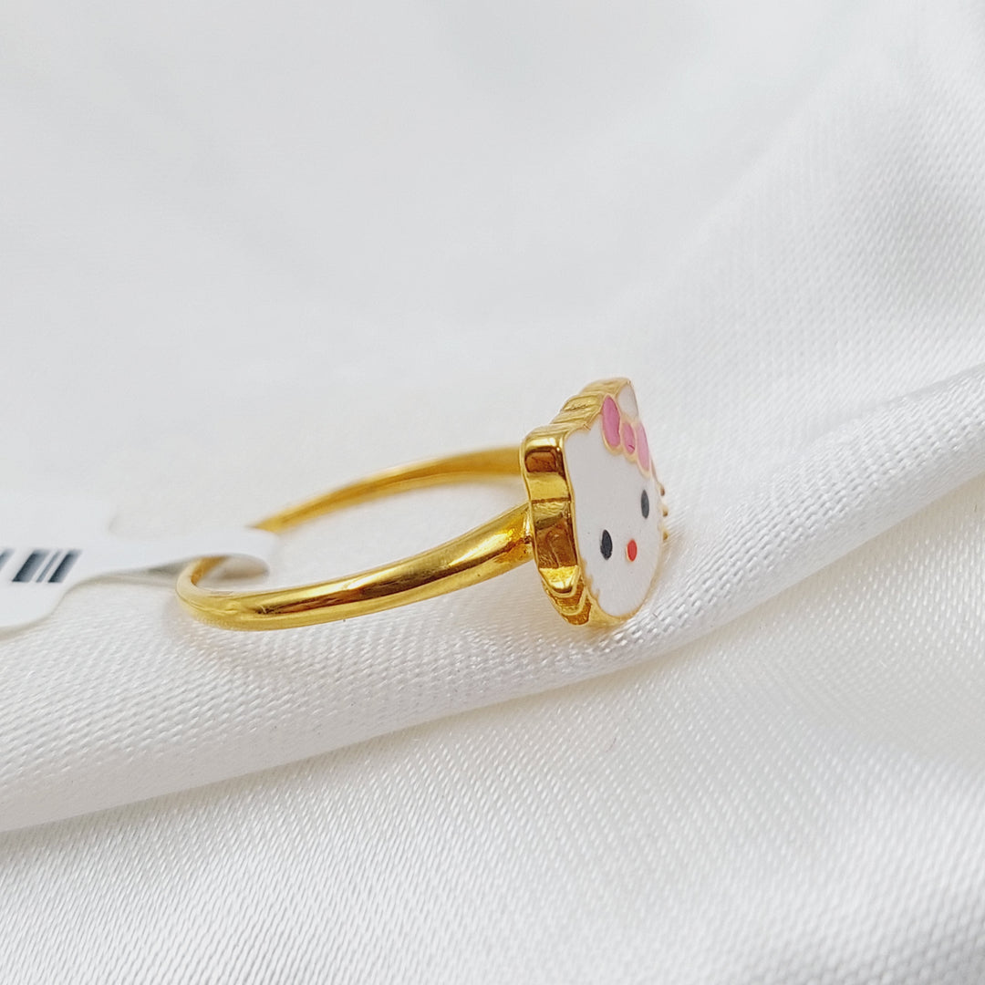 21K Gold Kids Ring by Saeed Jewelry - Image 3