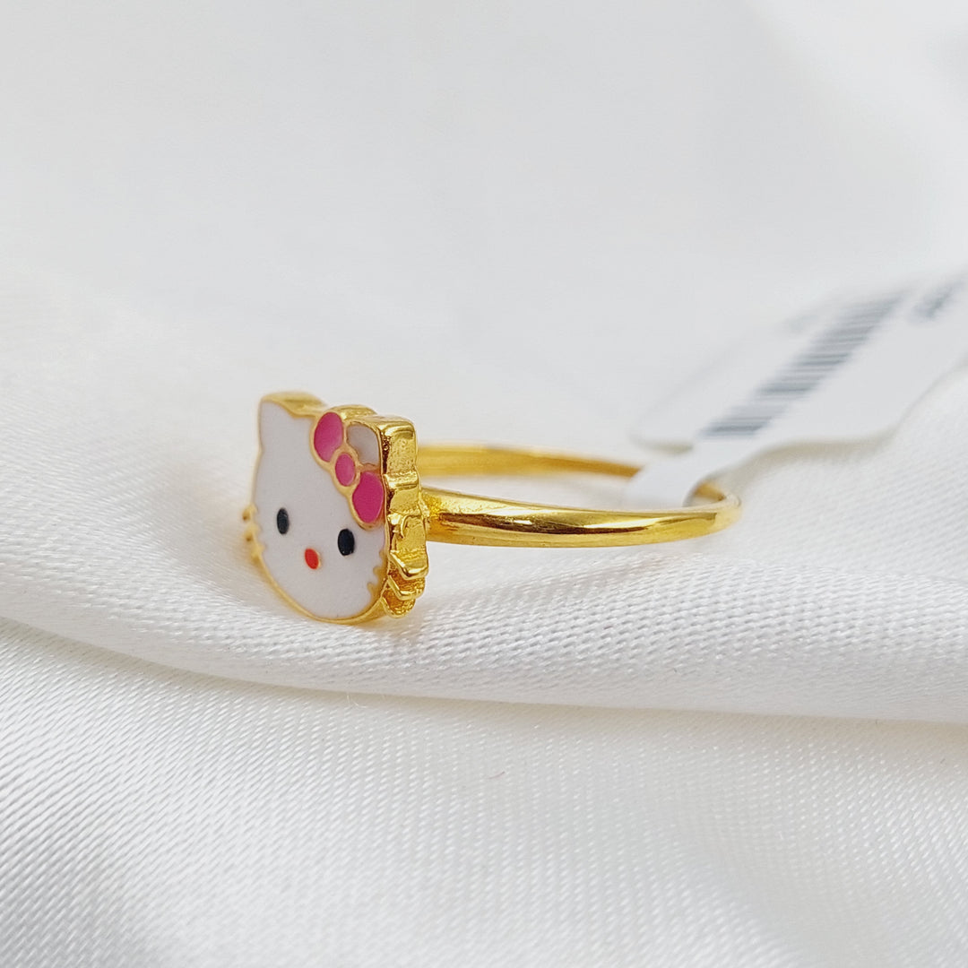 21K Gold Kids Ring by Saeed Jewelry - Image 4