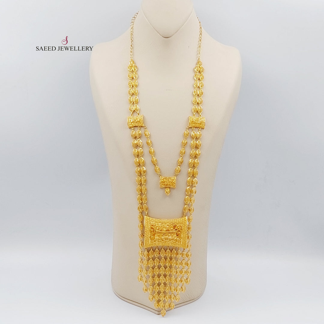 21K Gold Kuwaiti Necklace by Saeed Jewelry - Image 1