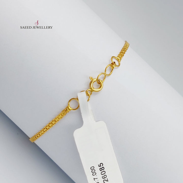 21K Gold Kuwaiti Bracelet by Saeed Jewelry - Image 5