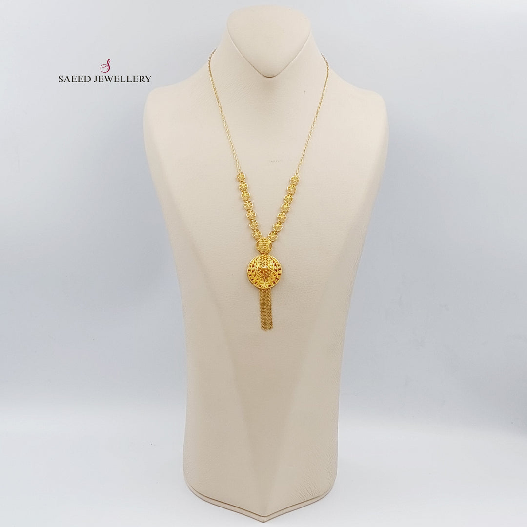 21K Gold Kuwaiti Necklace by Saeed Jewelry - Image 1