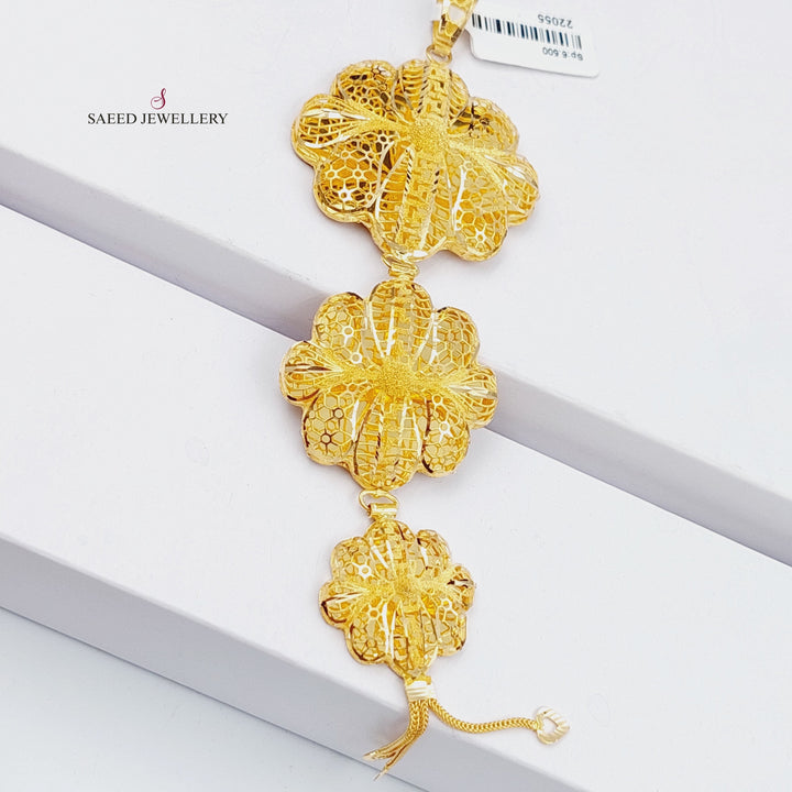 21K Gold Kuwaiti Pendant by Saeed Jewelry - Image 5