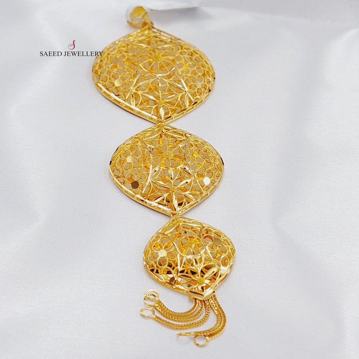 21K Gold Kuwaiti Pendant by Saeed Jewelry - Image 3