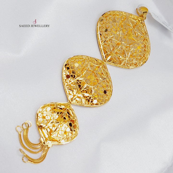 21K Gold Kuwaiti Pendant by Saeed Jewelry - Image 4