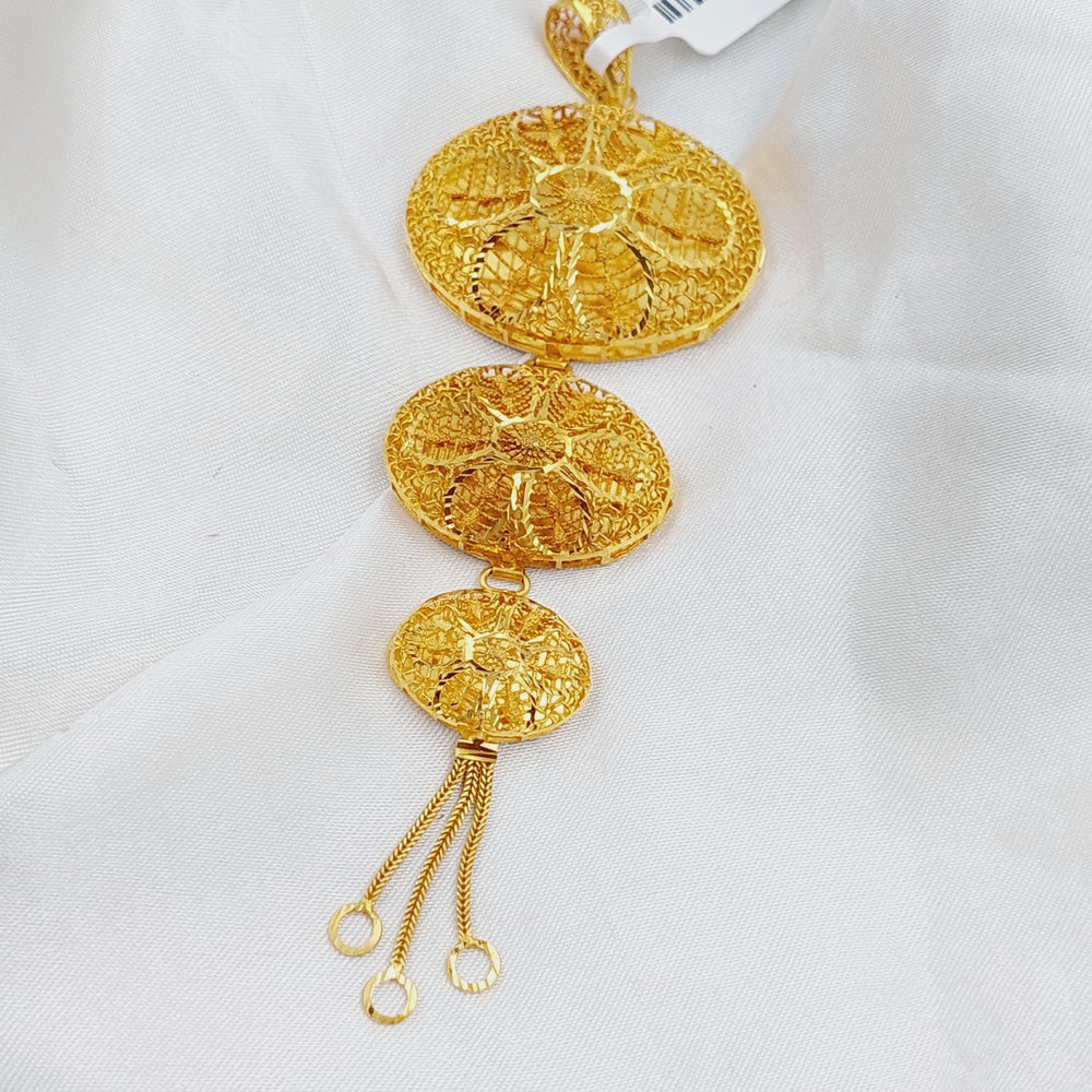 21K Gold Kuwaiti Pendant by Saeed Jewelry - Image 2