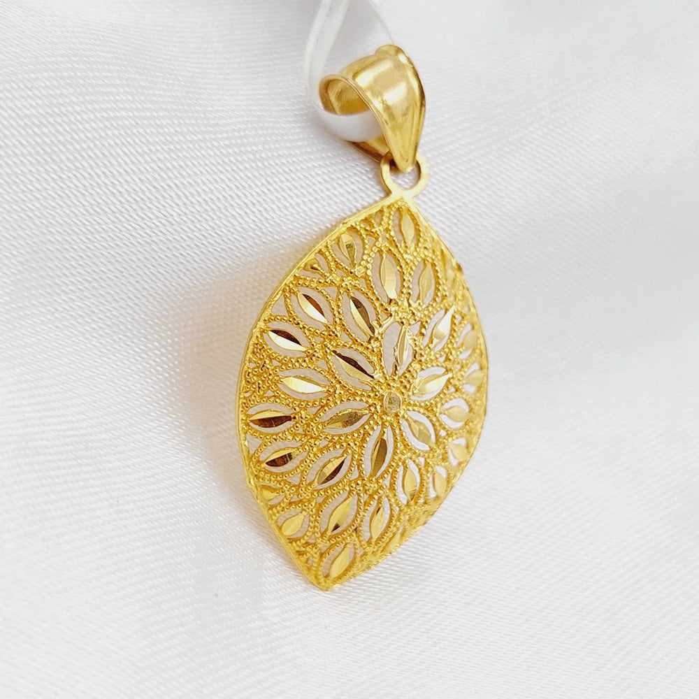 21K Gold Kuwaiti Pendant by Saeed Jewelry - Image 2