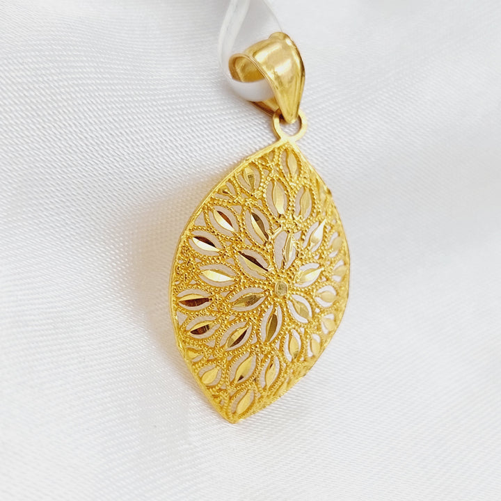 21K Gold Kuwaiti Pendant by Saeed Jewelry - Image 2