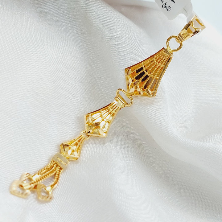 21K Gold Kuwaiti Pendant by Saeed Jewelry - Image 2