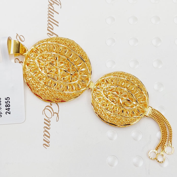 21K Gold Kuwaiti Pendant by Saeed Jewelry - Image 2