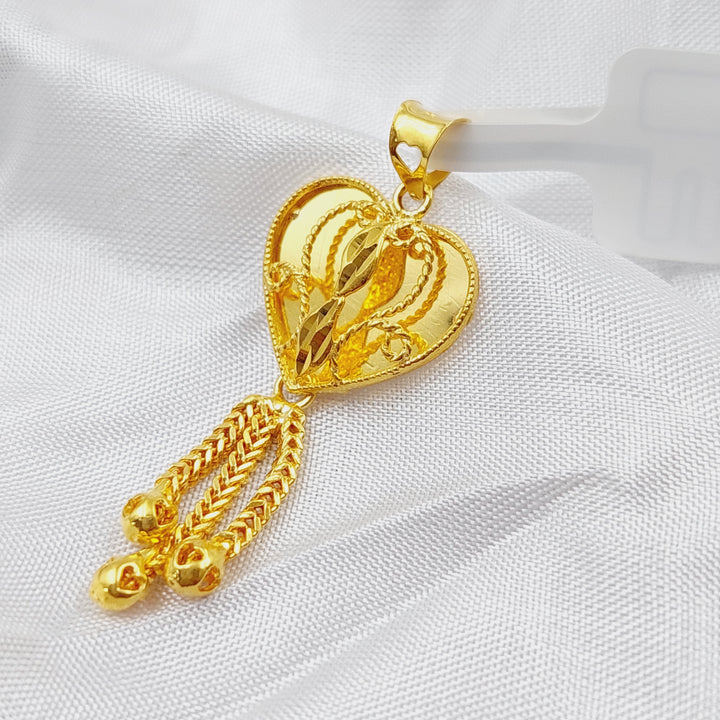 21K Gold Kuwaiti Pendant by Saeed Jewelry - Image 1