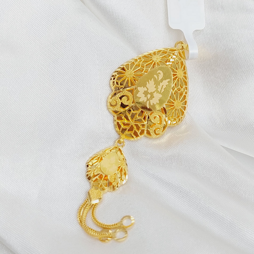 21K Kuwaiti Pendant Made of 21K Yellow Gold by Saeed Jewelry-26493