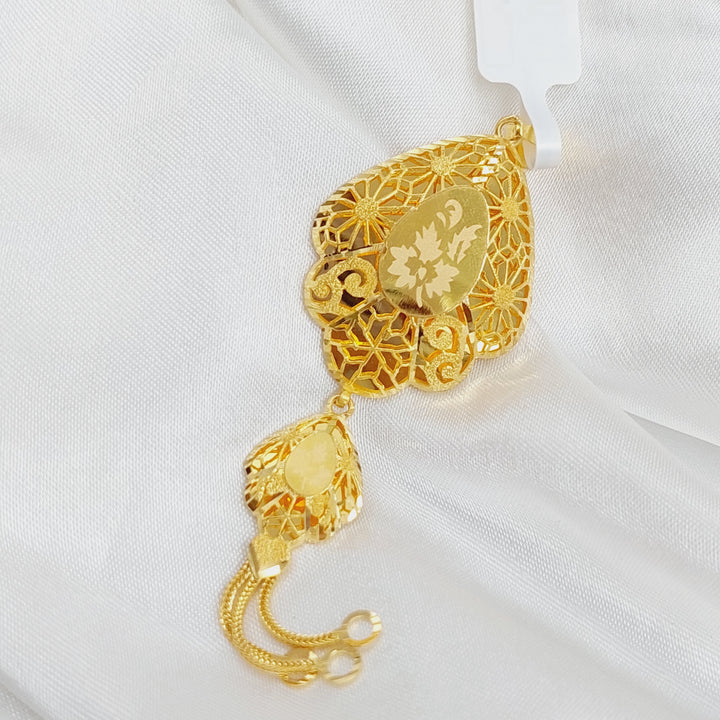 21K Kuwaiti Pendant Made of 21K Yellow Gold by Saeed Jewelry-26493