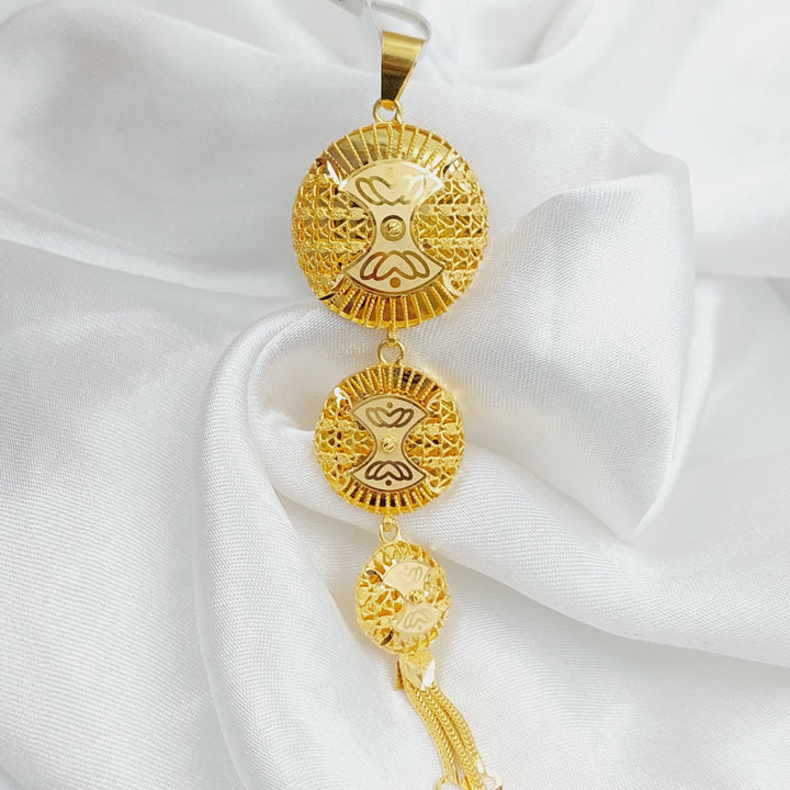 21K Gold Kuwaiti Pendant by Saeed Jewelry - Image 5