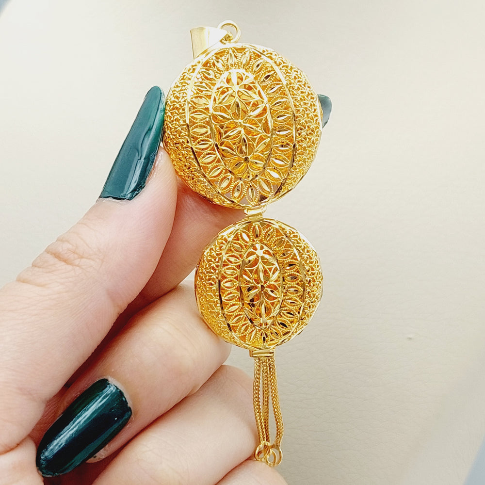 21K Kuwaiti Pendant Made of 21K Yellow Gold by Saeed Jewelry-26569