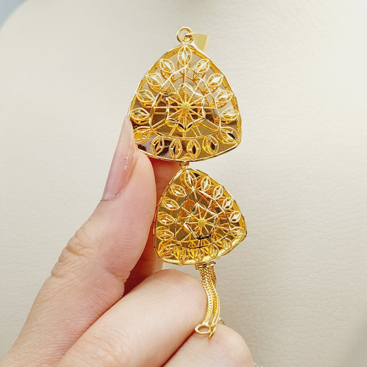 21K Gold Kuwaiti Pendant. by Saeed Jewelry - Image 14