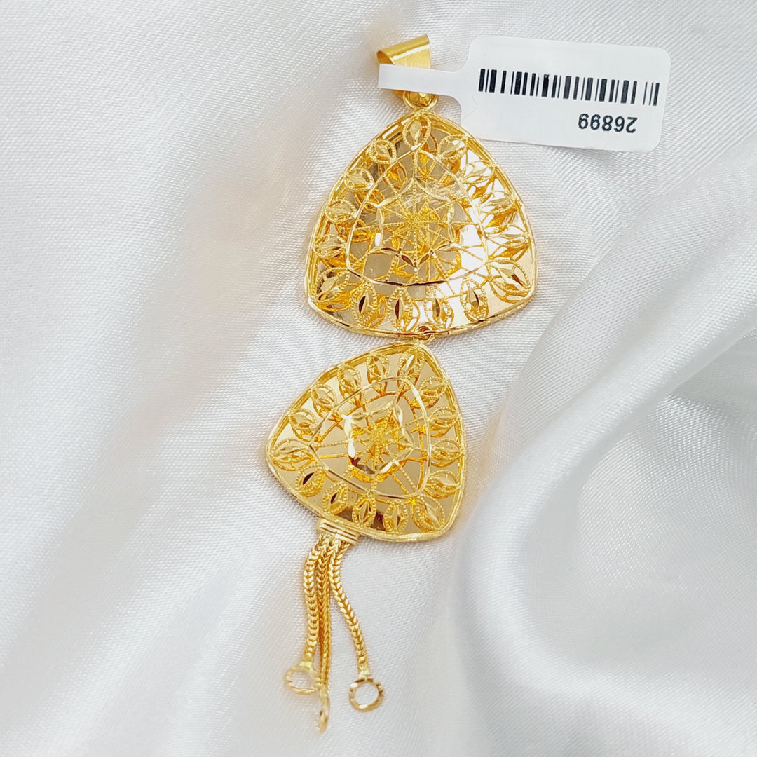 21K Gold Kuwaiti Pendant. by Saeed Jewelry - Image 4