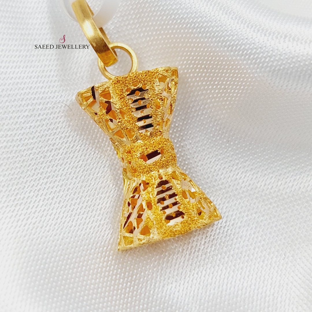 21K Gold Kuwaiti Pendant by Saeed Jewelry - Image 2