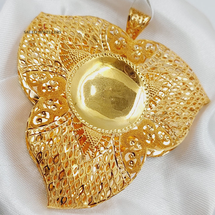 21K Gold Kuwaiti Pendant by Saeed Jewelry - Image 1