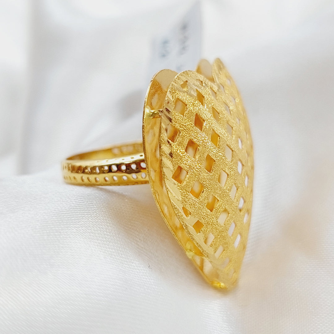 21K Gold Kuwaiti Ring by Saeed Jewelry - Image 6