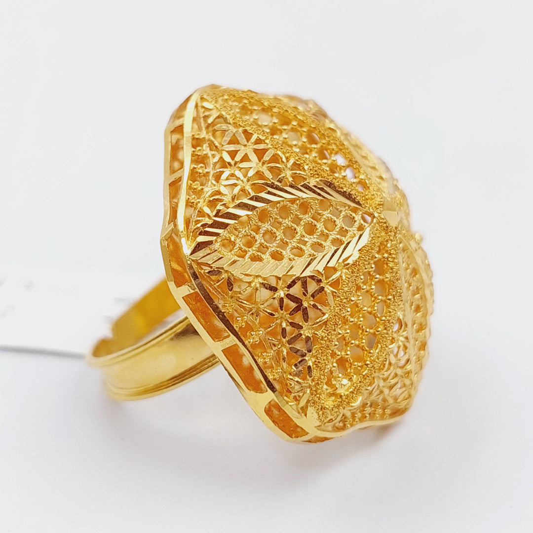 21K Gold Kuwaiti Ring by Saeed Jewelry - Image 1