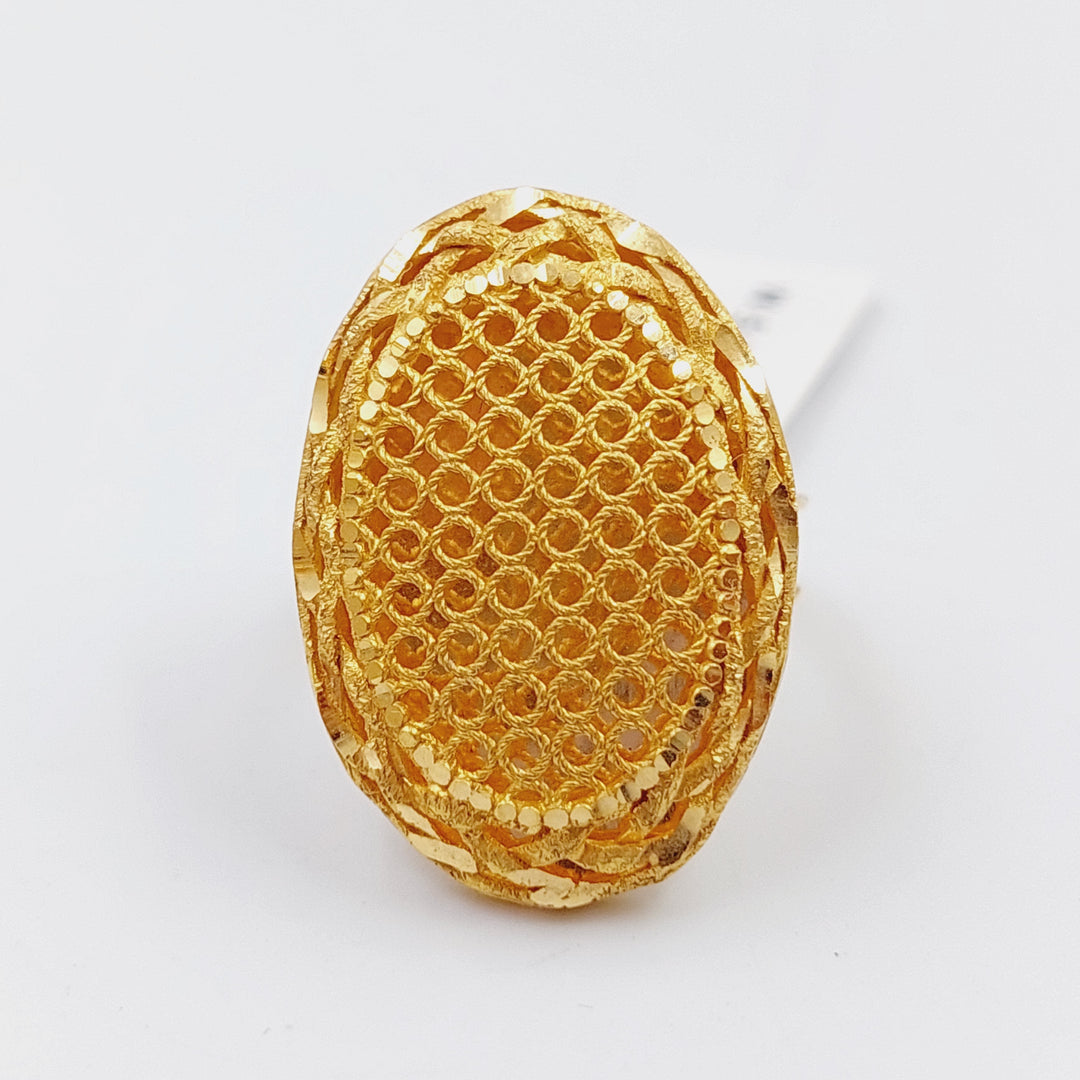 21K Gold Kuwaiti Ring by Saeed Jewelry - Image 3