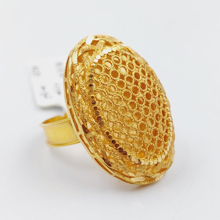 21K Gold Kuwaiti Ring by Saeed Jewelry - Image 4