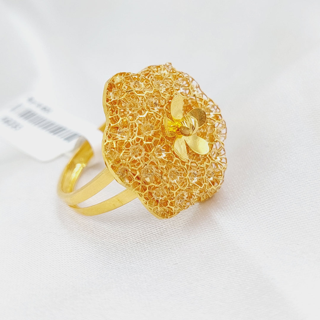 21K Gold Kuwaiti Ring by Saeed Jewelry - Image 3