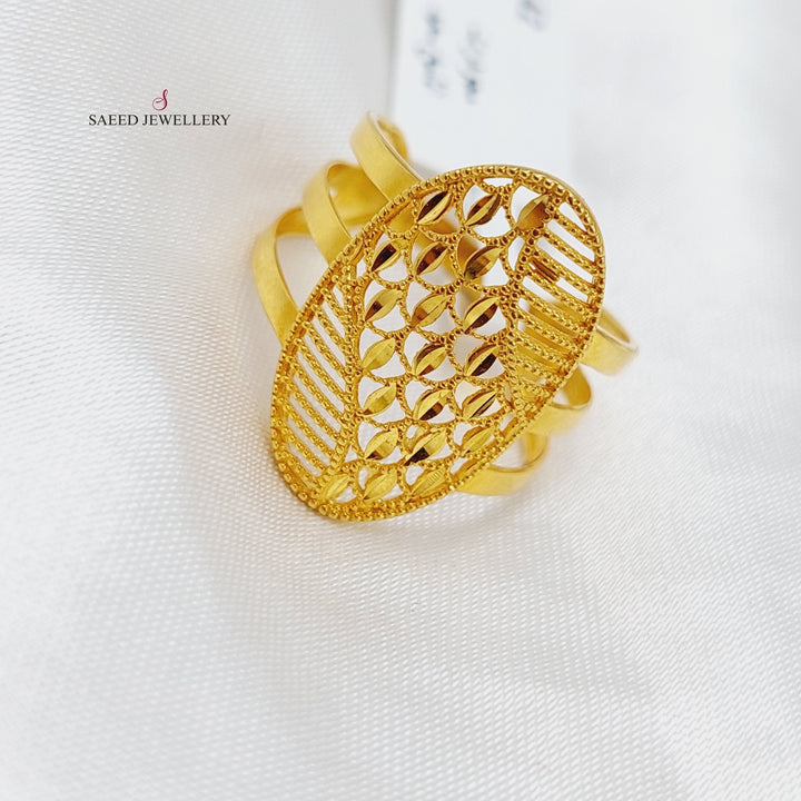 21K Gold Kuwaiti Ring by Saeed Jewelry - Image 1