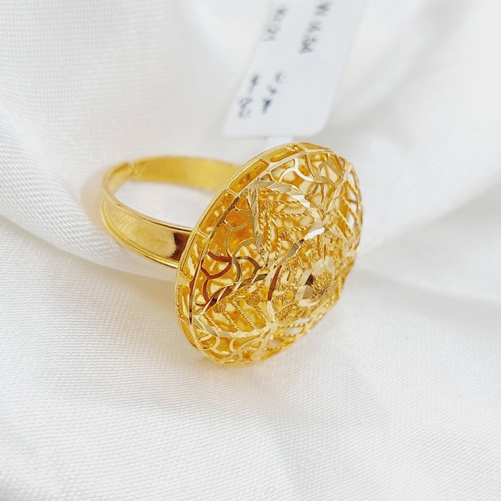 21K Gold Kuwaiti Ring by Saeed Jewelry - Image 1