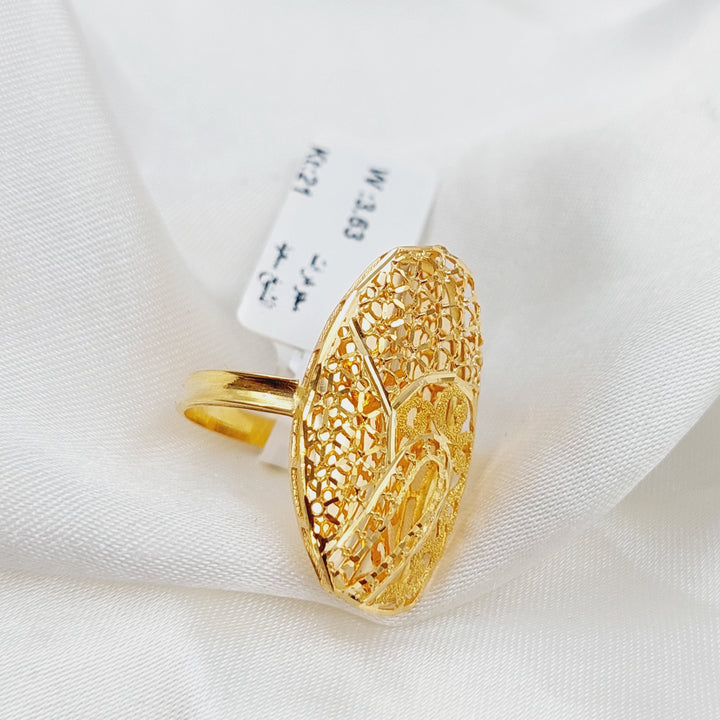 21K Gold Kuwaiti Ring by Saeed Jewelry - Image 10