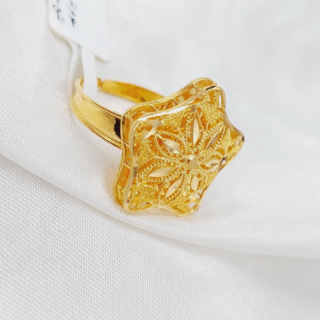 21K Gold Kuwaiti Ring by Saeed Jewelry - Image 5