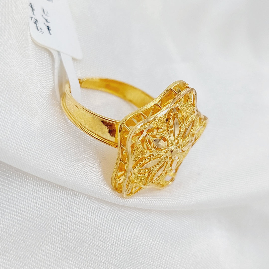 21K Gold Kuwaiti Ring by Saeed Jewelry - Image 1