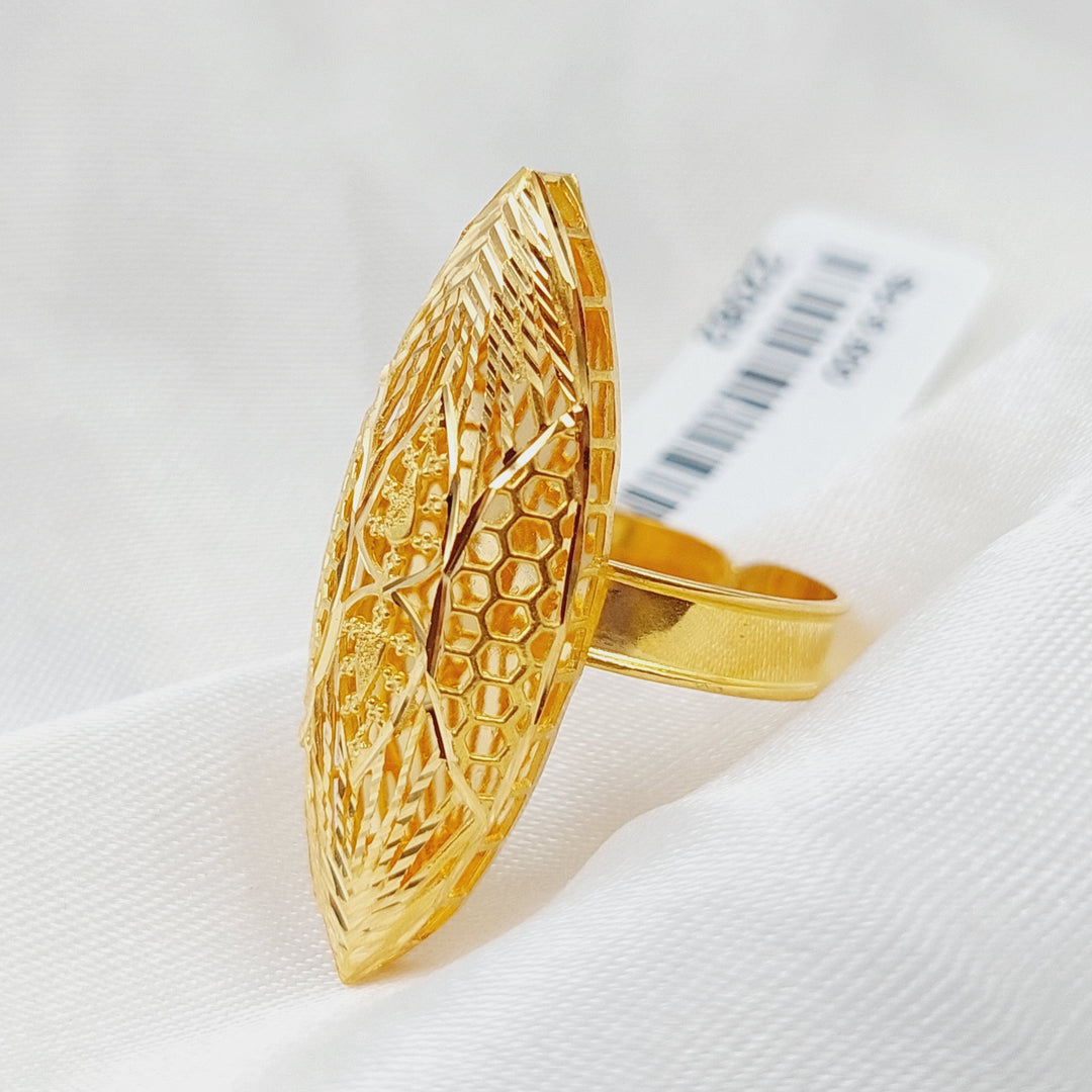 21K Gold Kuwaiti Ring by Saeed Jewelry - Image 1